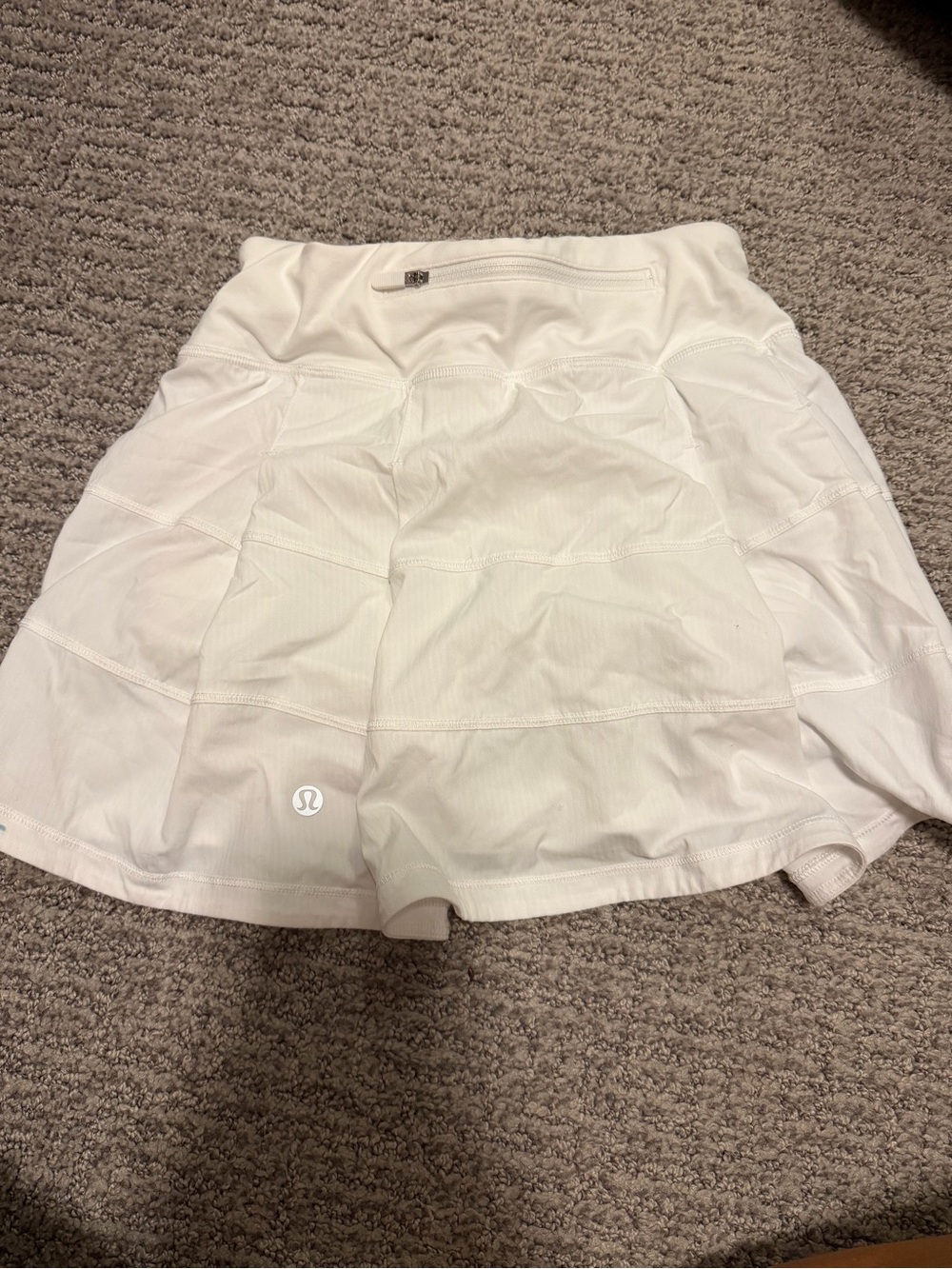 lululemon athletica White Athletic Skort with Back Zip